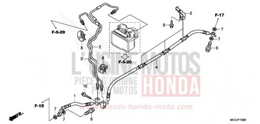 REAR BRAKE HOSE VT750CSC de 2012